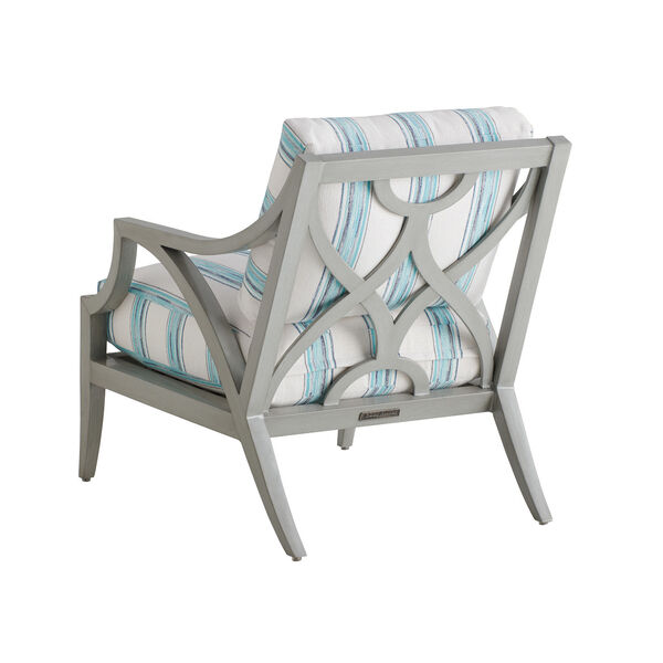 Silver Sands Soft Gray and Blue Lounge Chair, image 2