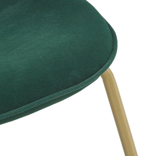 Cheryl Gold and Green Velvet Dining Chair, Set of Two, image 5
