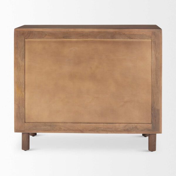Astrid Medium Brown Three-Drawer Cabinet, image 4