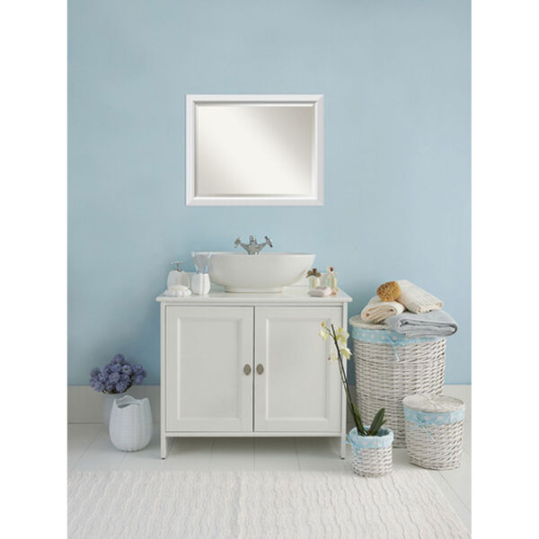 White 31 x 25-Inch Large Vanity Mirror, image 5