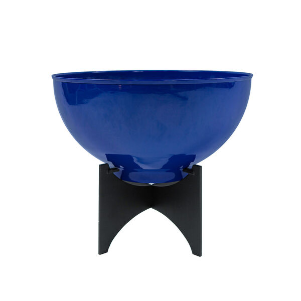 Norma I French Blue Planter with Flower Bowl, image 1