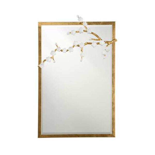 Antique Gold Cherry Blossom Wall Mirror, image 1