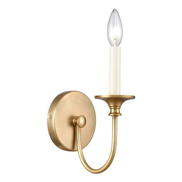 Cecil Natural Brass One-Light Bath Vanity, image 1