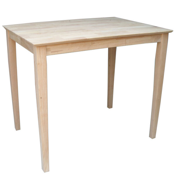 Unfinished 30 x 42-Inch Counter Height Table, image 1
