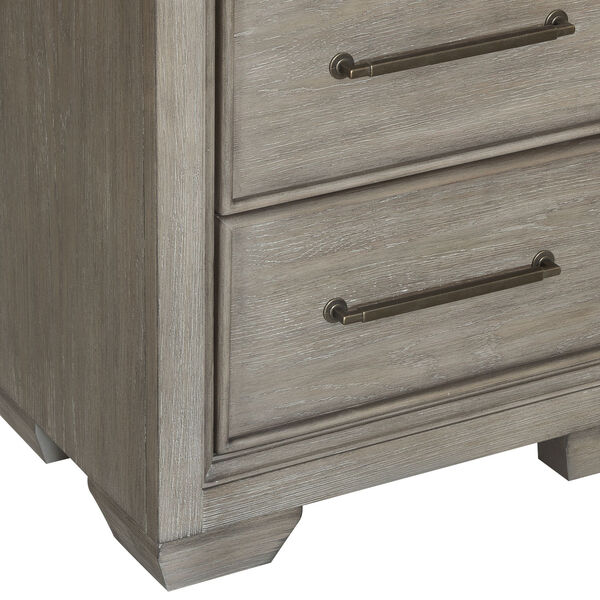 Andover Dove Grey Two-Drawer Nightstand, image 5