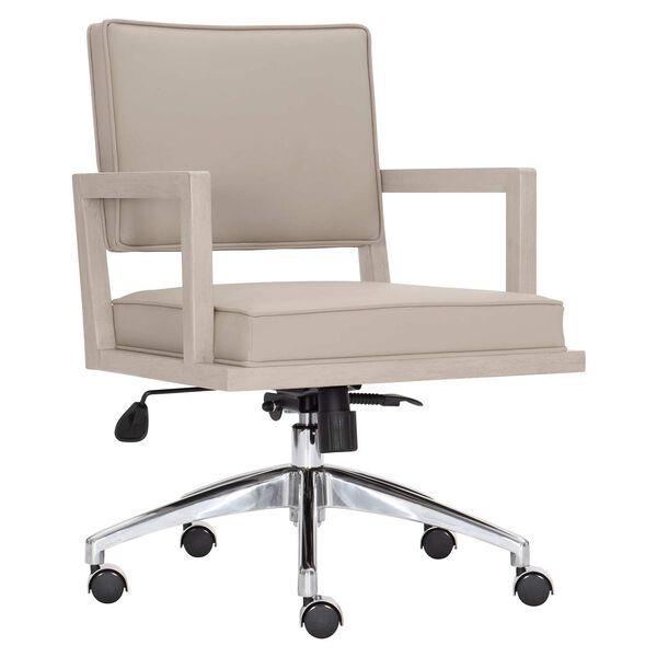 Davenport Gray, Black and Stainless Steel Office Chair, image 1