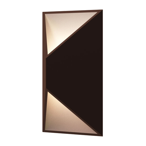Prisma Textured Bronze LED 7-Inch Wall Sconce, image 1