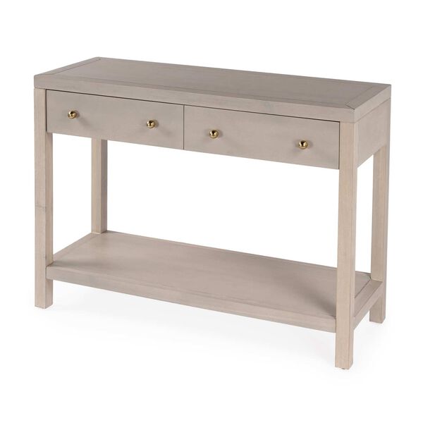 Celine Antique Taupe Two-Drawer Console Table, image 2