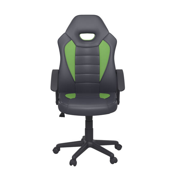 Hendricks Green Gaming Office Chair with Vegan Leather, image 1