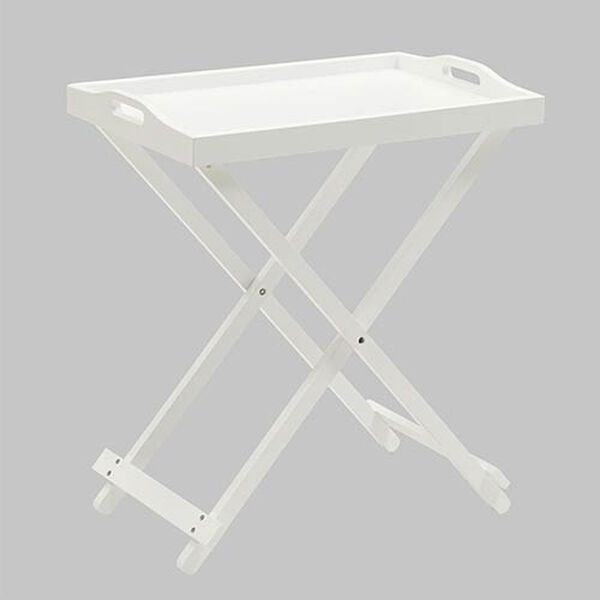 Designs2go White Folding Tray Table, image 1