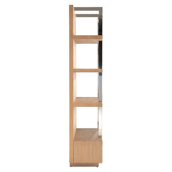 Modulum Natural and Stainless Steel Etagere, image 3