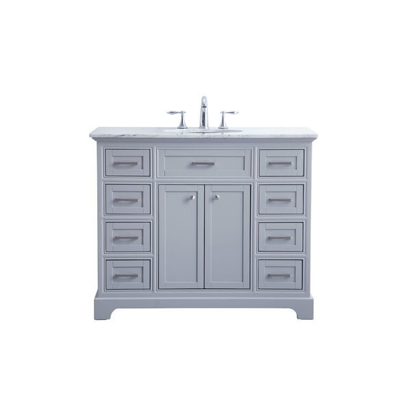Americana Light Gray 42-Inch Vanity Sink Set, image 1