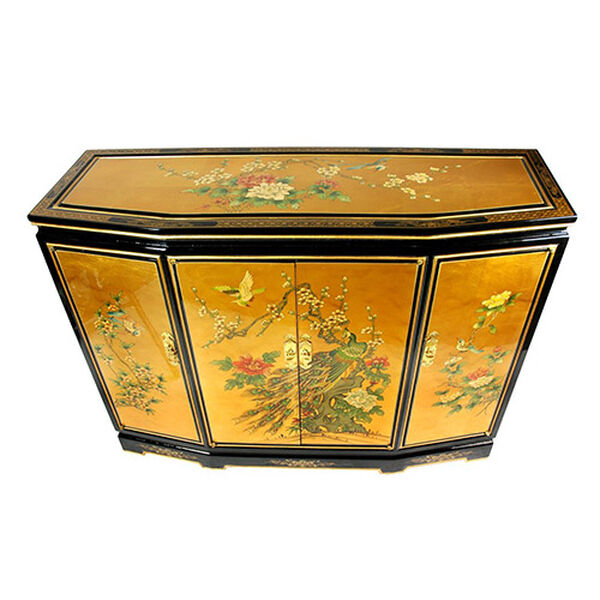 40in Gold Leaf Slant Front Cabinet, Width - 40 Inches, image 3