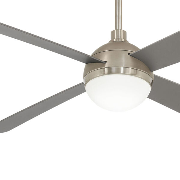 Orb Brushed Steel with Brushed Nickel 54-Inch LED Ceiling Fan, image 4