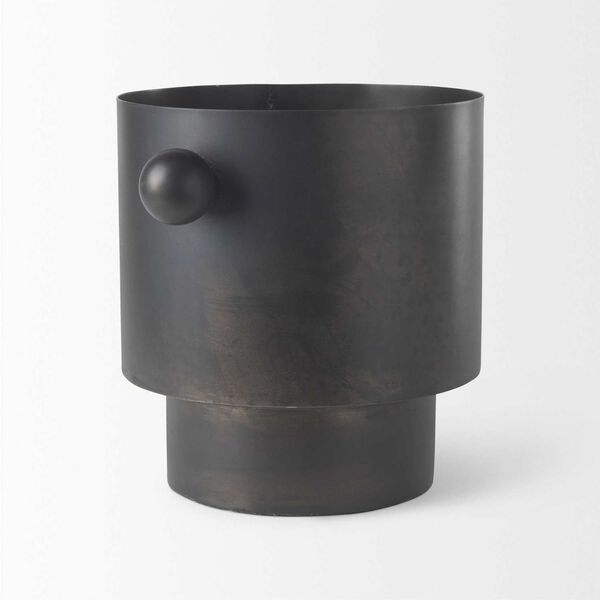 Juno Antique Black Iron Large Vase, image 4