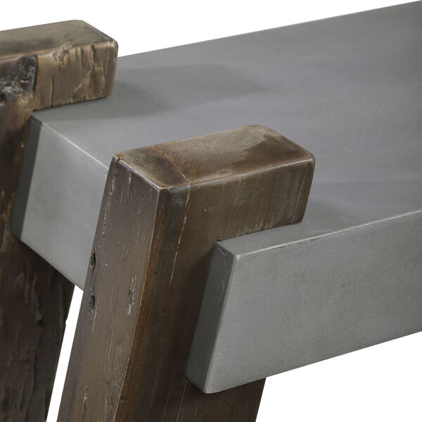 Lavin Concrete Gray Bench, image 5