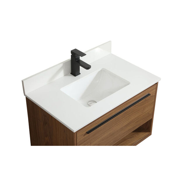 Roman Walnut Brown 30-Inch Single Bathroom Vanity, image 3
