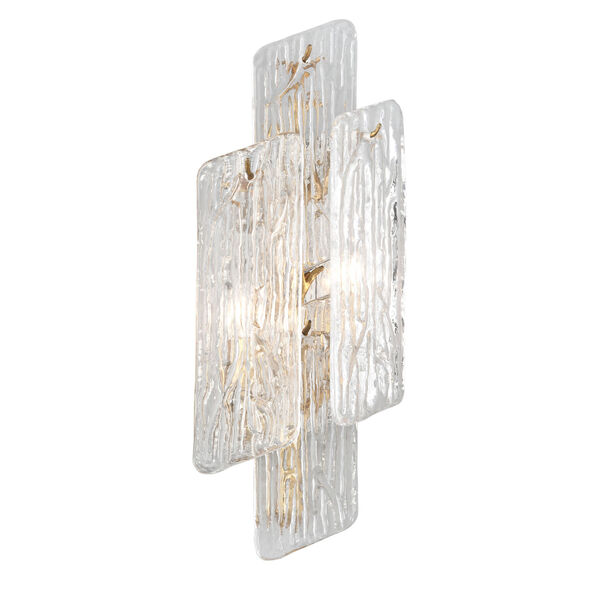 Piemonte Royal Gold 9-Inch Two-Light Wall Sconce, image 1