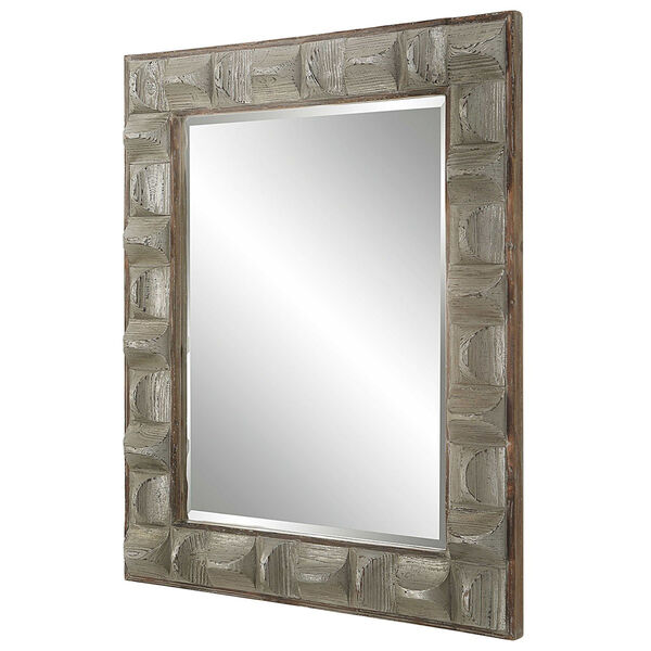 Pickford Aged Gray and Silver Wall Mirror, image 4