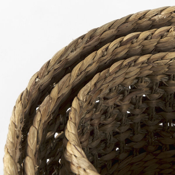 Dakota Medium Brown Round Basket, Set of 3, image 5