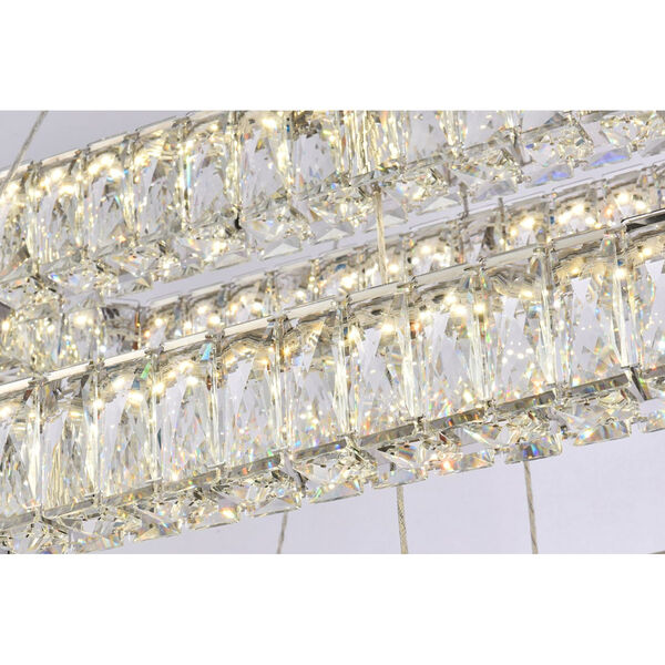 Monroe Chrome 50-Inch Integrated LED Triple Rectangle Pendant, image 5