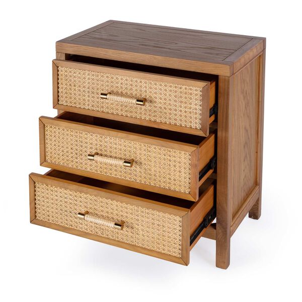 Mesa Natural Cane Chest with Three-Drawer, image 3