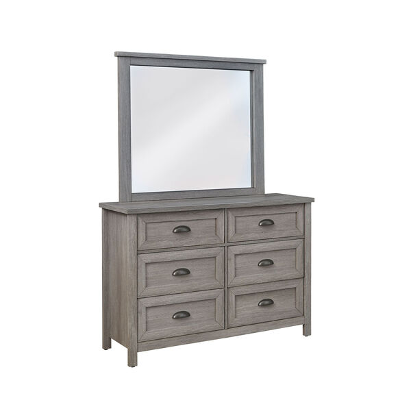 Madden Light Slate Gray Dresser with Mirror, image 2