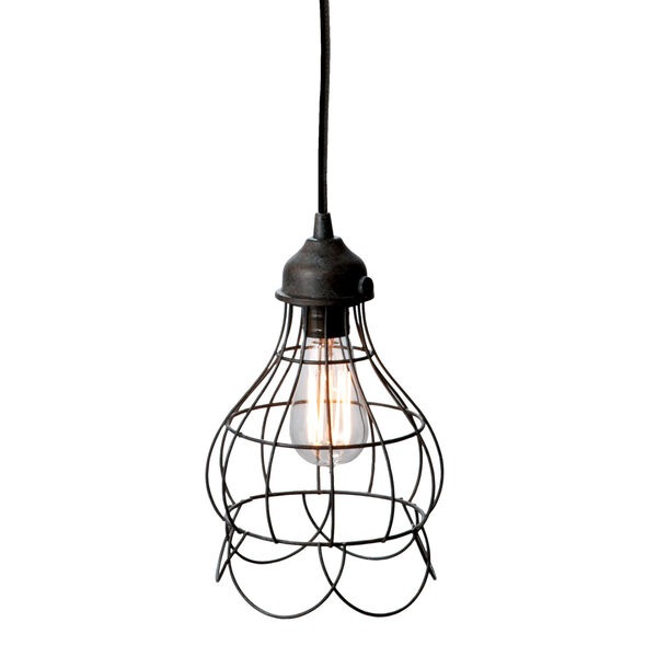 Hayden Brown One-Light Wire Cage Mini-Pendant, image 2