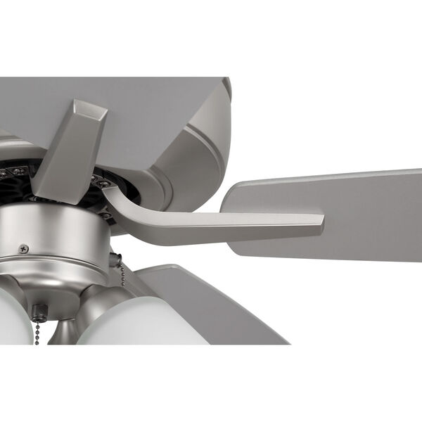Pro Plus Brushed Satin Nickel 52-Inch Four-Light Ceiling Fan, image 6