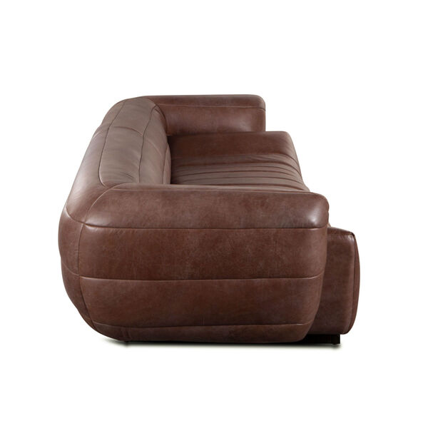 Portlando Brown Leather Sofa, image 4