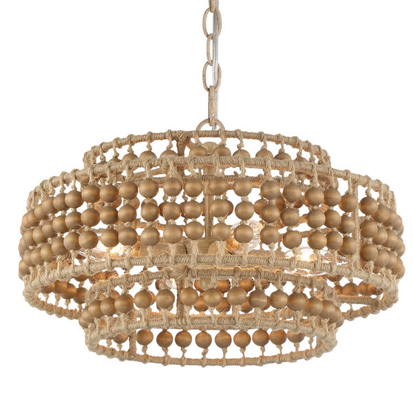 Silas Burnished Silver Three-Light Chandelier Convertible to Semi-Flush Mount, image 4