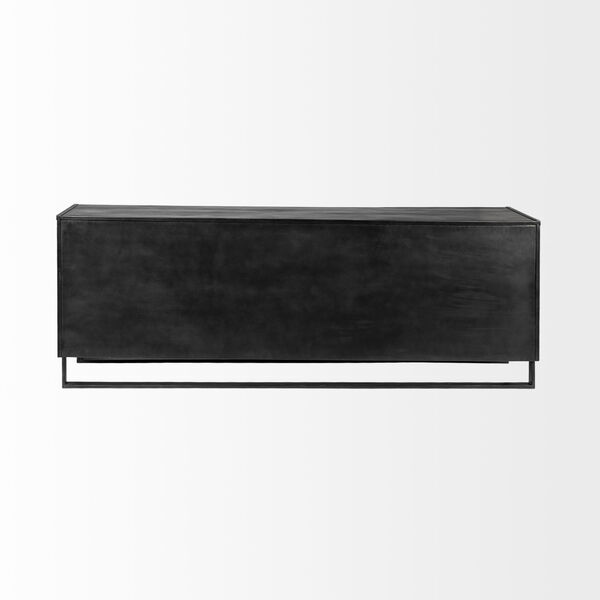 Alvin Brown and Black Two-Tone Solid Wood Sideboard, image 4