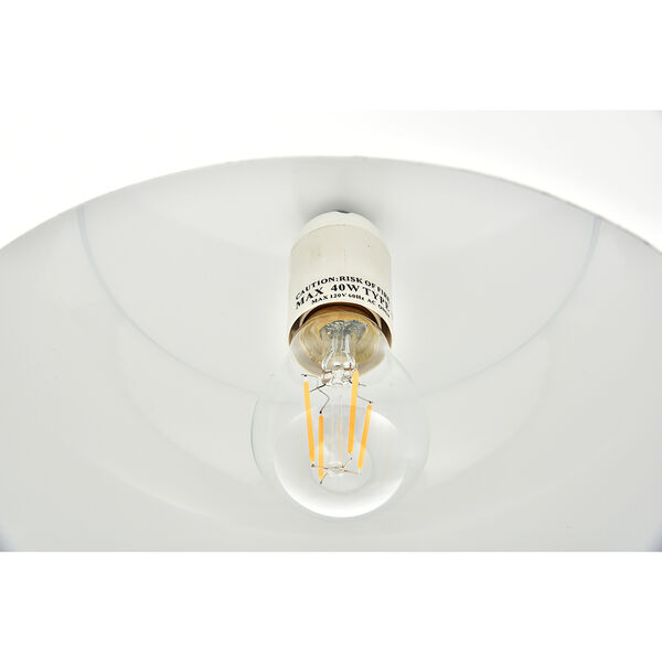 Nora Frosted White and Natural Wood One-Light Pendant, image 6