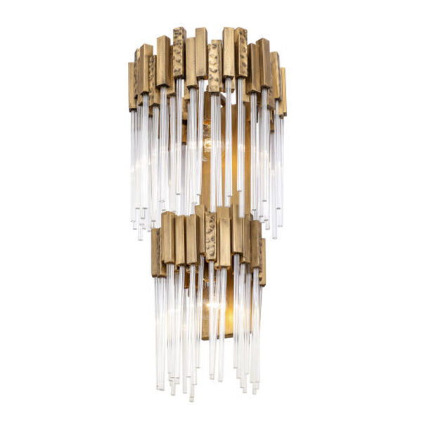 Matrix Havana Gold Two-Light Two-Tier Wall Sconce, image 1