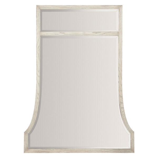 Domaine Blanc Dove White  Oak Solids and Mirrored Glass Mirror, image 1