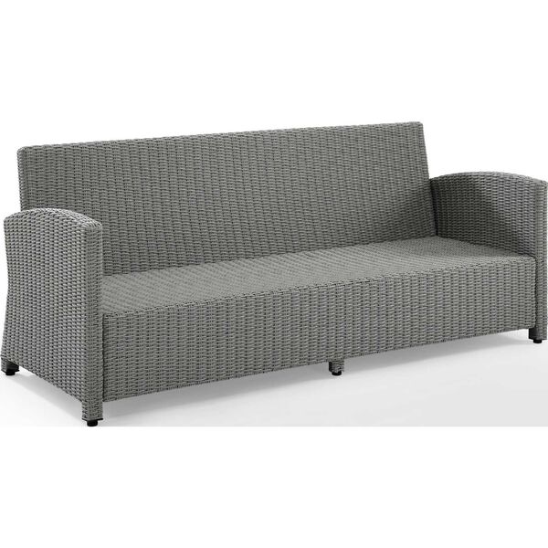 Bradenton Gray Gray Outdoor Wicker Sofa, image 6