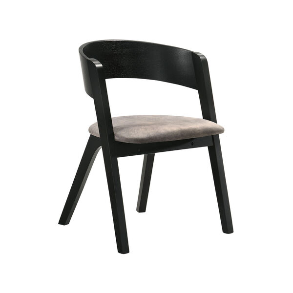 Jackie Black Dining Chair, Set of Two, image 2