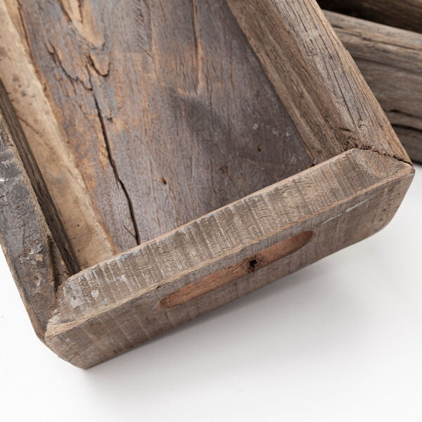 Vernon Brown Small Reclaimed Wood Tray, image 6