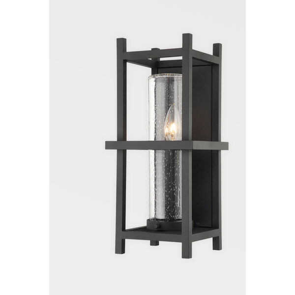 Carlo Textured Black One-Light Wall Sconce, image 2