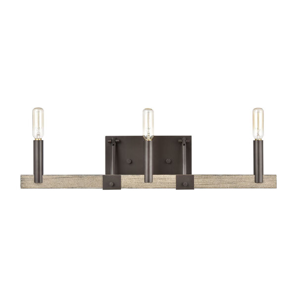 Transitions Oil Rubbed Bronze and Aspen Three-Light Bath Vanity, image 2