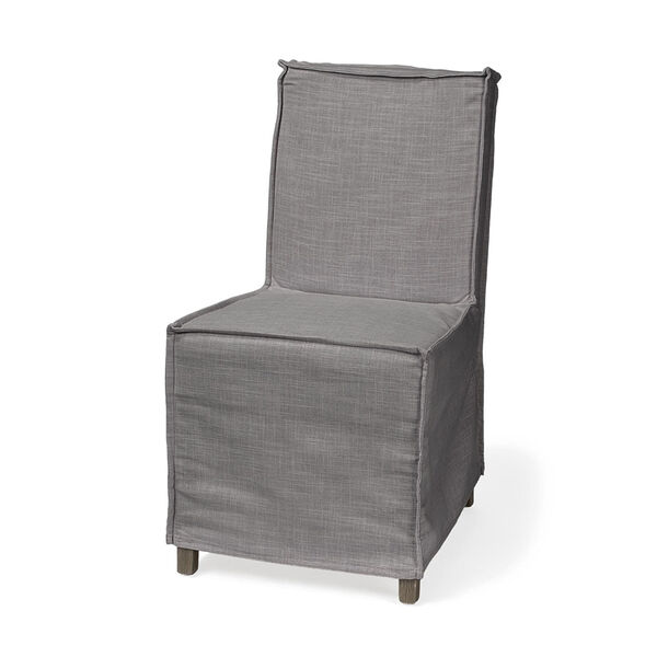 Elbert I Gray Slip-Cover Parson Dining Chair, image 1