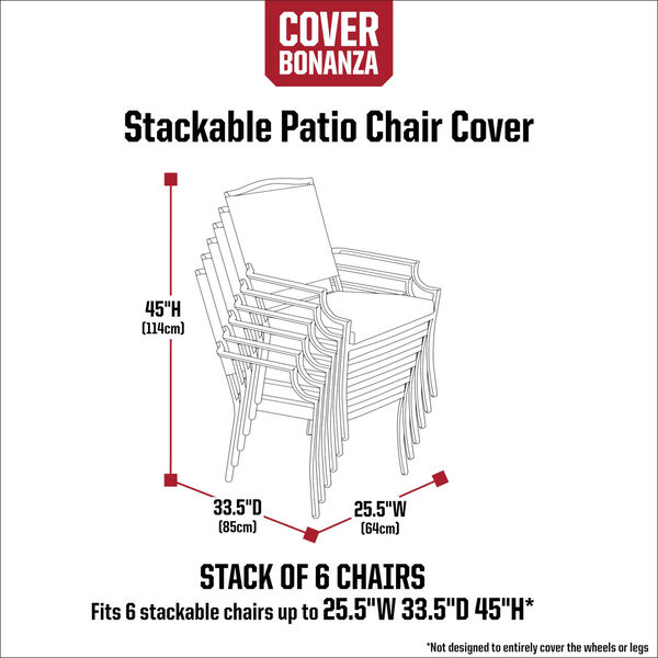 Maple Grey Stackable Chair Cover, image 4