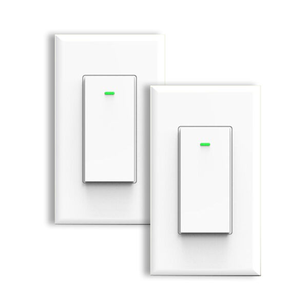 White Wi-Fi Wall Switch, Pack of 2, image 1