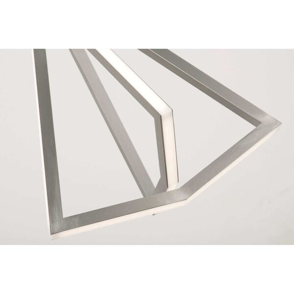 Gianna Nickel Three-Light Integrated LED Linear Pendant, image 4