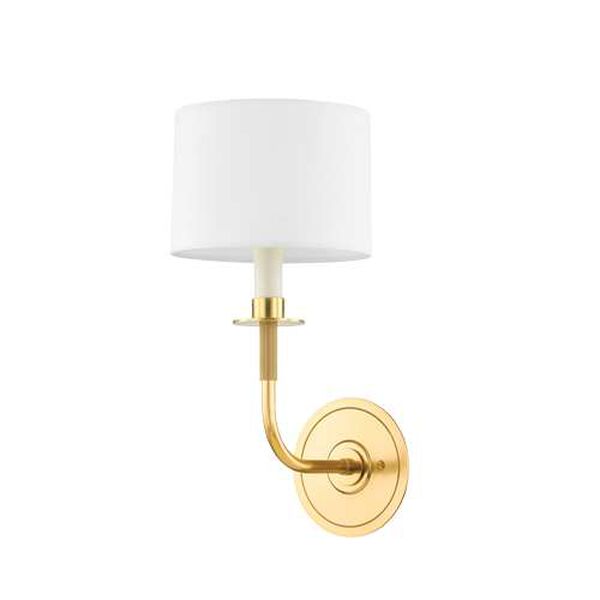Paramus Aged Brass One-Light Wall Sconce, image 1