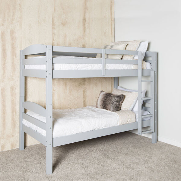 Solid Wood Bunk Bed - Grey, image 1