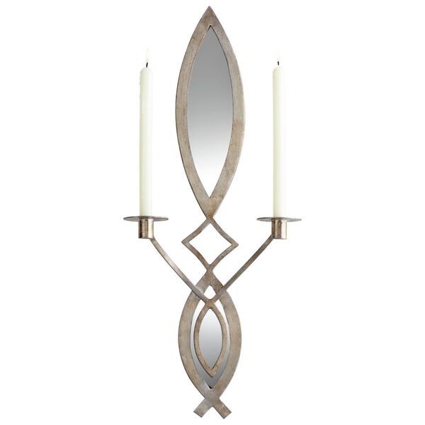 Mystic Silver Exclamation Wall Candleholder, image 1