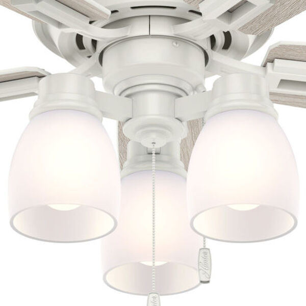 Donegan Fresh White 44-Inch Three-Light LED Adjustable Ceiling Fan, image 8