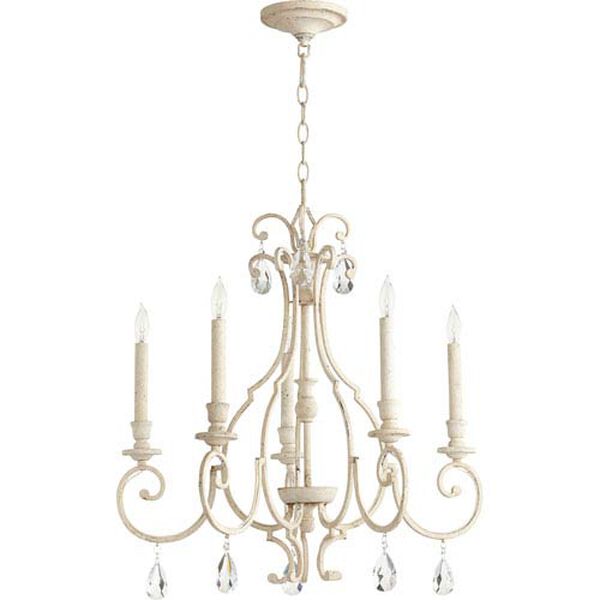 Acacia White Five-Light Chandelier, image 1