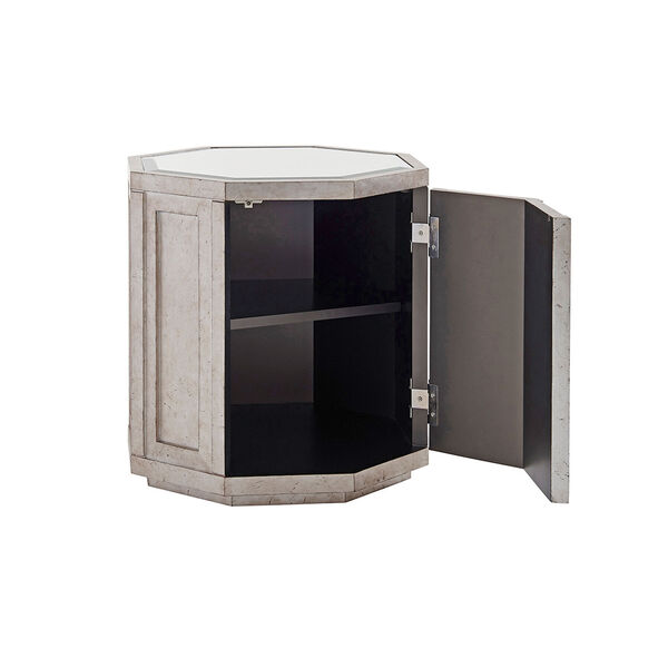 Ariana Silver Rochelle Octagonal Storage Table, image 4